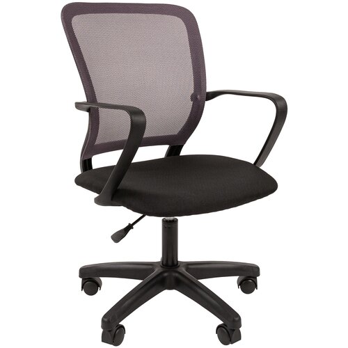 фото Офисное кресло экспресс офис rick, обивка: текстиль, цвет: ткань tw-11 черная/сетка tw-04 серая