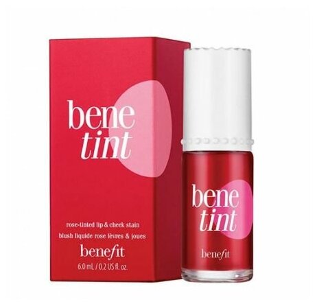 Benefit Жидкий пигмент для губ и щек Benetint Rose 0.6мл.