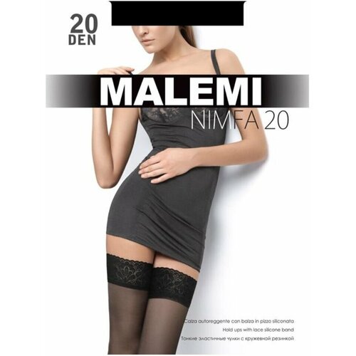 Чулки Malemi Ninfa, 20 den, размер 3, черный