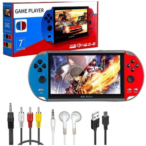 Игровая Консоль X12 Plus PSP с большим экраном 7 дюймов с геймпадом 16гб 384000₽