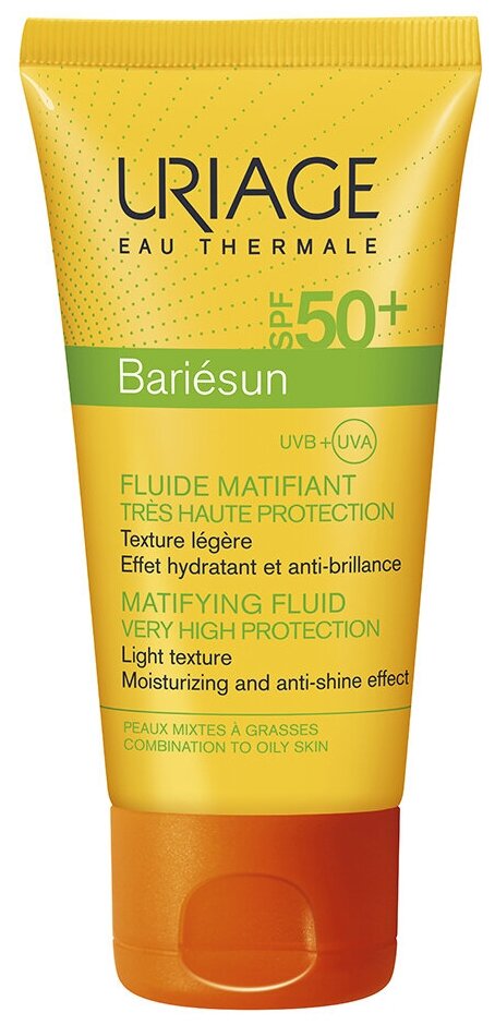 Матирующая эмульсия для лица Uriage Bariesun Mat Fluide SPF50+ 50 мл