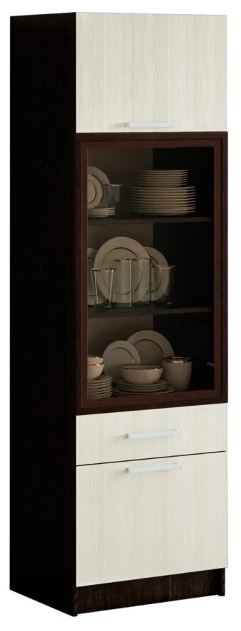 Шкаф для посуды BTS Фиеста Венге/лоредо