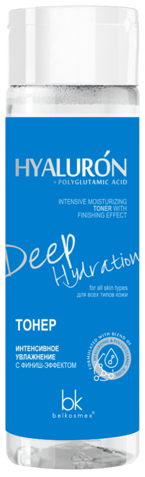 Belkosmex Тонер Интенсивное увлажнение с финиш-эффектом Hyaluron Deep Hydration, 200 мл