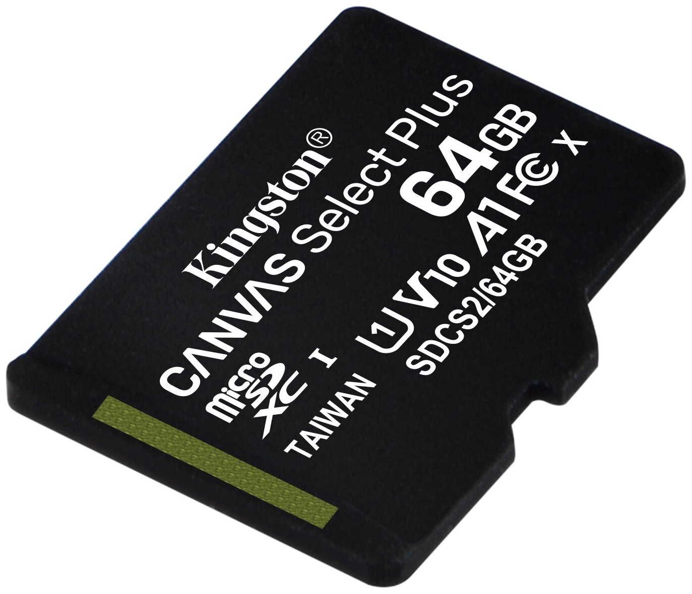 Карта памяти microSDHC UHS-I KINGSTON CanvSelect Plus 64 ГБ, 100 МБ/с, Class 10, , 1 шт., переходник SD - фото №2