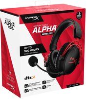 Наушники HyperX Cloud Alpha Wireless, black-red