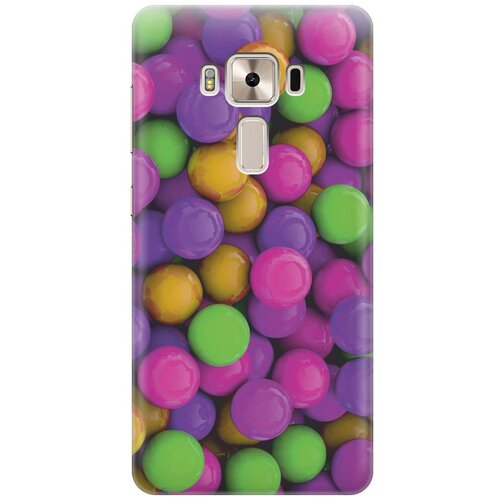 фото Cиликоновый чехол на asus zenfone 3 deluxe (zs570kl) / асус зенфон 3 делюкс с принтом "разноцветные драже" gosso