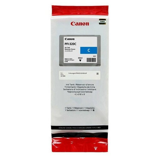 Картридж Canon PFI-320C (2891C001), 300 мл., голубой картридж canon pfi 320 2891c001 cyan 300 мл для тм серии