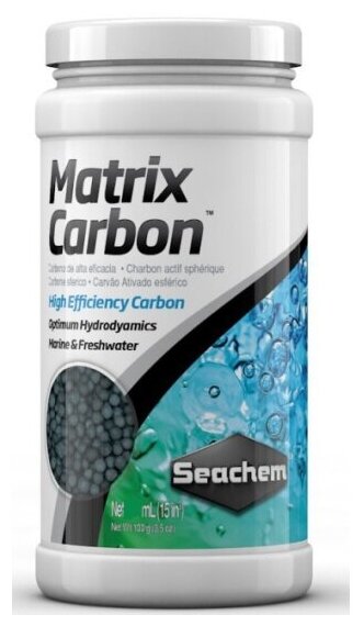 Наполнитель для аквариумных фильтров Seachem MatrixCarbon Уголь активированный 1л