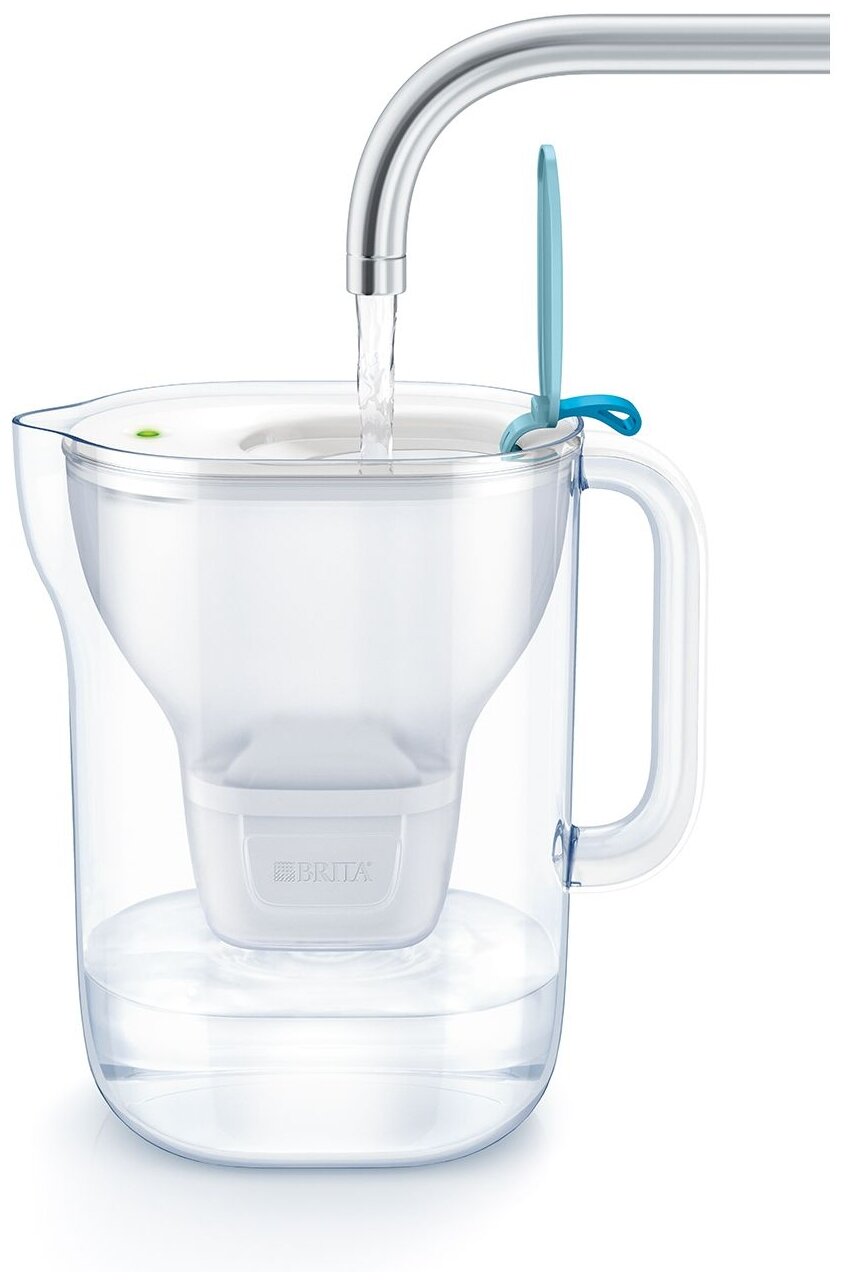 Фильтр кувшин BRITA Style XL MX+ 3.6 л бело-синий - фотография № 2