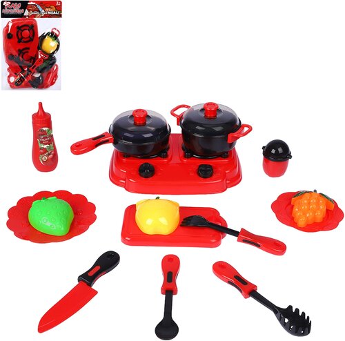 Набор детской игрушечной посуды с плитой, игрушечная еда, кухонные принадлежности, JB0211409