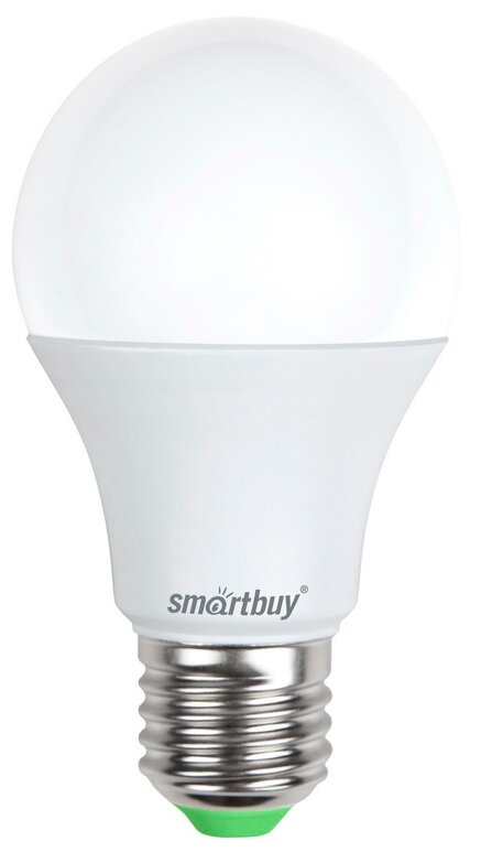 Лампа светодиодная SmartBuy SBL 3000K, E27, A60, 15 Вт, 3000 К