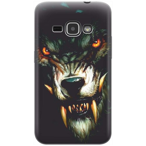 фото Cиликоновый чехол на samsung galaxy j1 (2016) / самсунг джей 1 2016 с принтом "злой оборотень" gosso