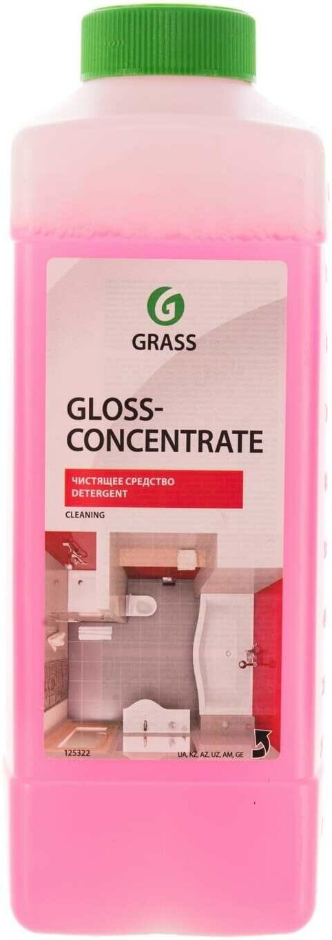 средство чистящее для сантехники 1л "gloss concentrate" grass концентрированное 125322 - фото №5