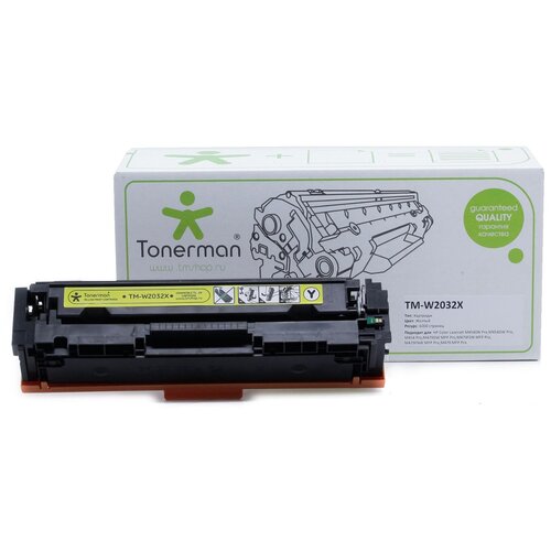 Tonerman Картридж Tonerman TM-W2032X без чипа, 6000 стр, желтый