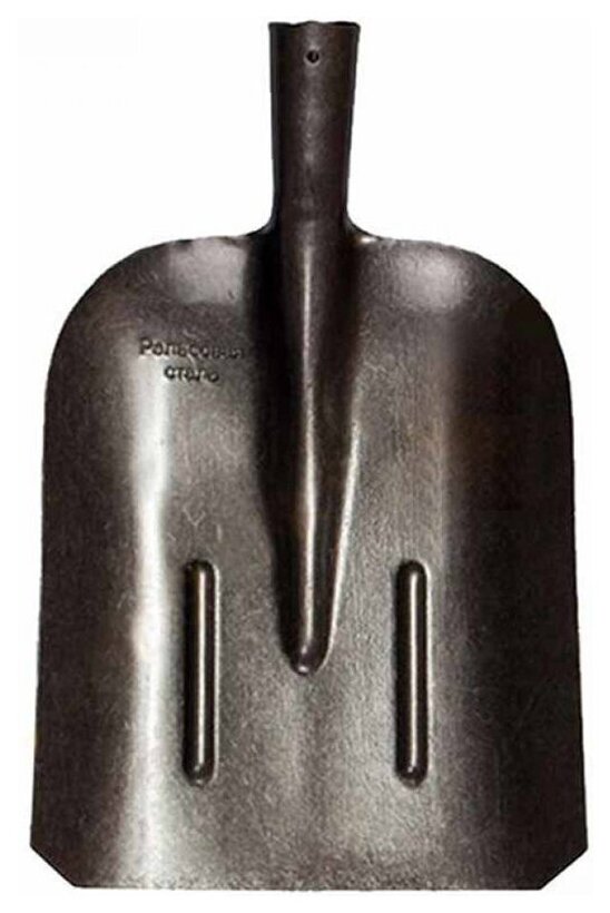 Лопата совковая РС S504-5, рельс. сталь, с ребрами жесткости, 22*30см, без черенка