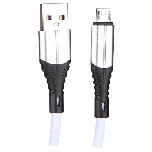 Аксессуар Zibelino USB - MicroUSB 2А 1m White ZDNC-MIC-WHT кабель buro usb microusb bhp microusb 1m flat 1 м белый