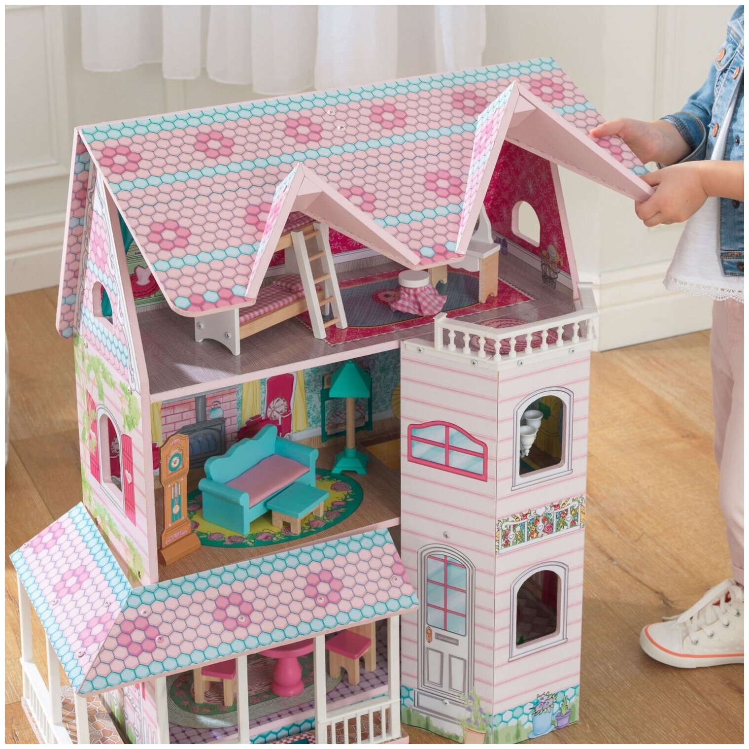 Дом кукольный KidKraft, Особняк Эбби - фото №4