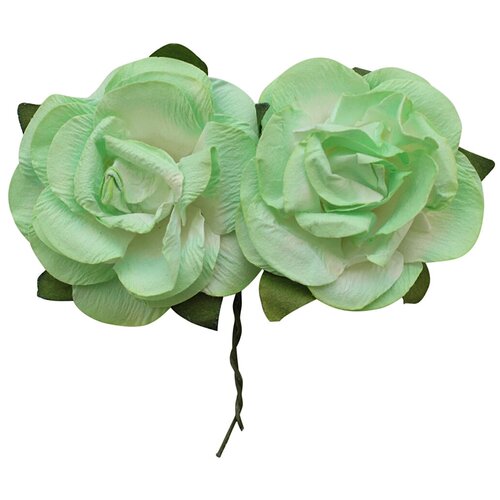 фото Mh3-2324 набор декоративных цветов d=4,3*2см, 6шт, астра (e05 светло-зеленый) astra & craft