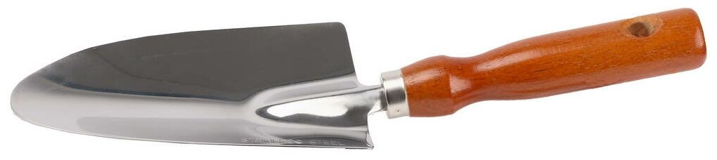 GRINDA 290 мм, широкий, нержавеющая сталь, деревянная ручка, посадочный совок (8-421111)