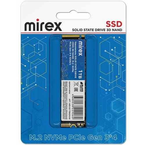 Накопитель SSD Mirex 1ТБ M.2 NVMe PCle Gen 3*4 (N930E)