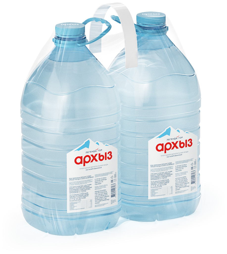 Вода минеральная Легенда гор архыз, негазированная, 5л 2 бутылки