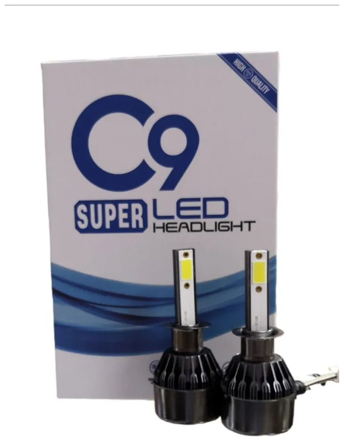 Светодиодные лампы Led HEADLIGHT C9 Super H1 6000k 6000 lm 36w 8-48V комплект 2 шт.
