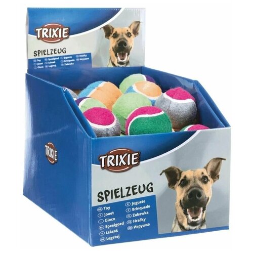 Игрушка для собак Trixie Набор теннисных мячей, 10 см игрушка набор качественных профессиональных теннисных мячей для собак solinco 1 банка