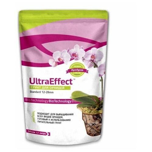 Грунт EffectBio UltraEffect Standard для орхидей, 12-28 mm, 1.2 л, 0.35 кг грунт для орхидей ultraeffect standard 1