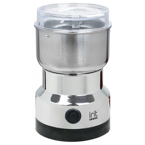 Кофемолка электрическая Irit IR-5017, 120 Вт, 85 г, серебристая IRIT 5350117 . кофемолка ir 5304 120 вт загрузка 80 гр irit 5013234