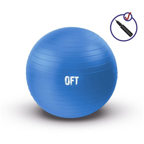 Original FitTools FT-GBR-75BS синий 75 см 1.2 кг мяч для фитнеса original fittools ft gbr 75bs синий