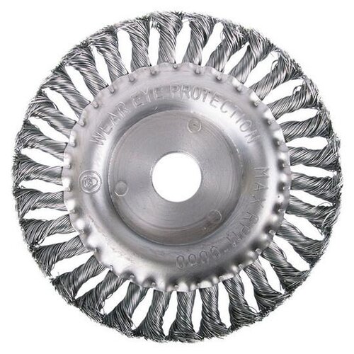 2302013 Щетка-крацовка дисковая, для УШМ, стальная жгут. проволока, 150мм, T4P