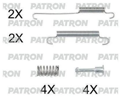 Ремкомплект крепления тормозных колодок PATRON PSRK0221