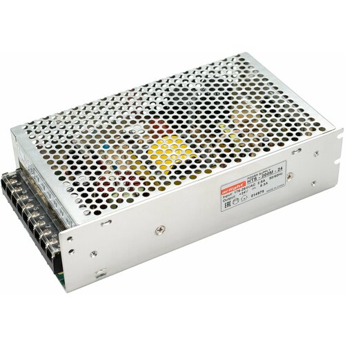 Блок питания (AC-DC) 24V 200W 014979 HTS-200M-24 кожух блок питания ac dc 24v 300w 00 007873 xt 300 24 кожух без вентилятора