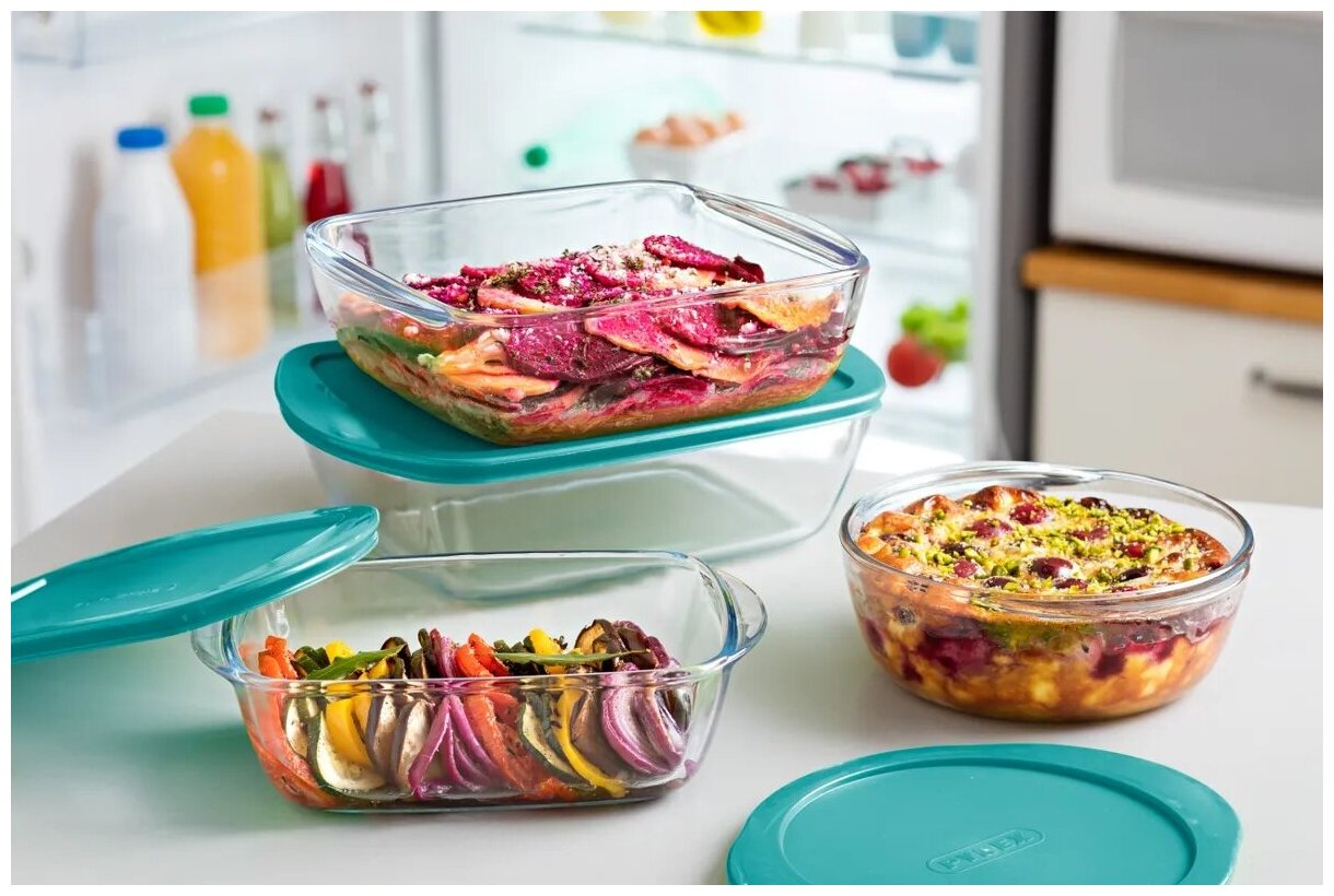 Форма для запекания Pyrex Cook&Store Glass Круглая 1 л (207P000/5045/6145) - фото №4