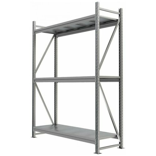 Металлический стеллаж IRONMEBEL Optimus Pro h-2000 Zn, 3 яруса 1500х600 M-СГР20001500600ОЦ3