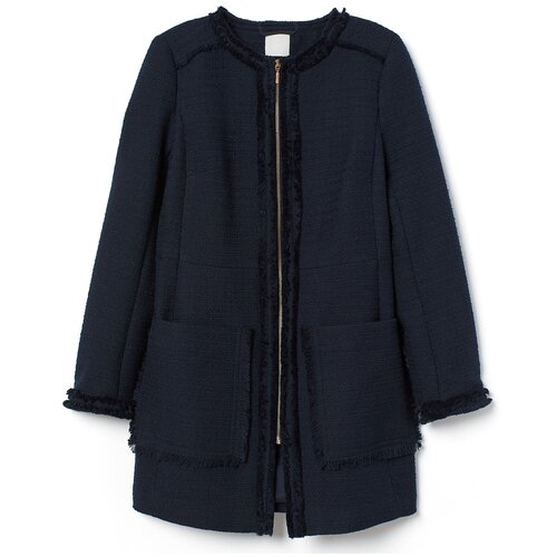 Пальто  H&M демисезонное, размер 6, синий