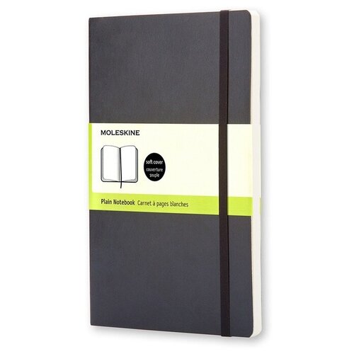 Записная книжка Moleskine Classic Soft (нелинованный), Large (13х21см), черный