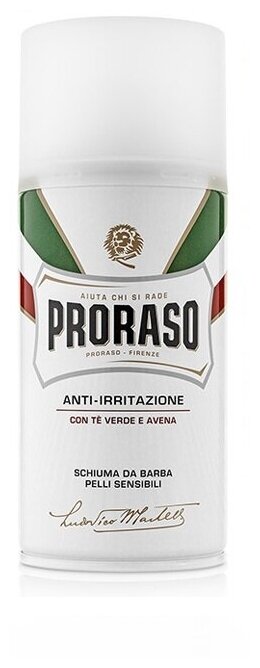 Пена для бритья Зелёный Чай и Овёс Proraso, 50 мл