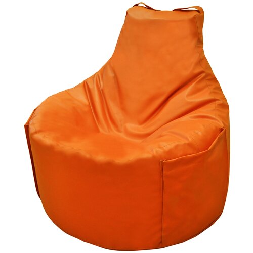 фото Пазитифчик кресло-мешок банан рыжий искусственная кожа