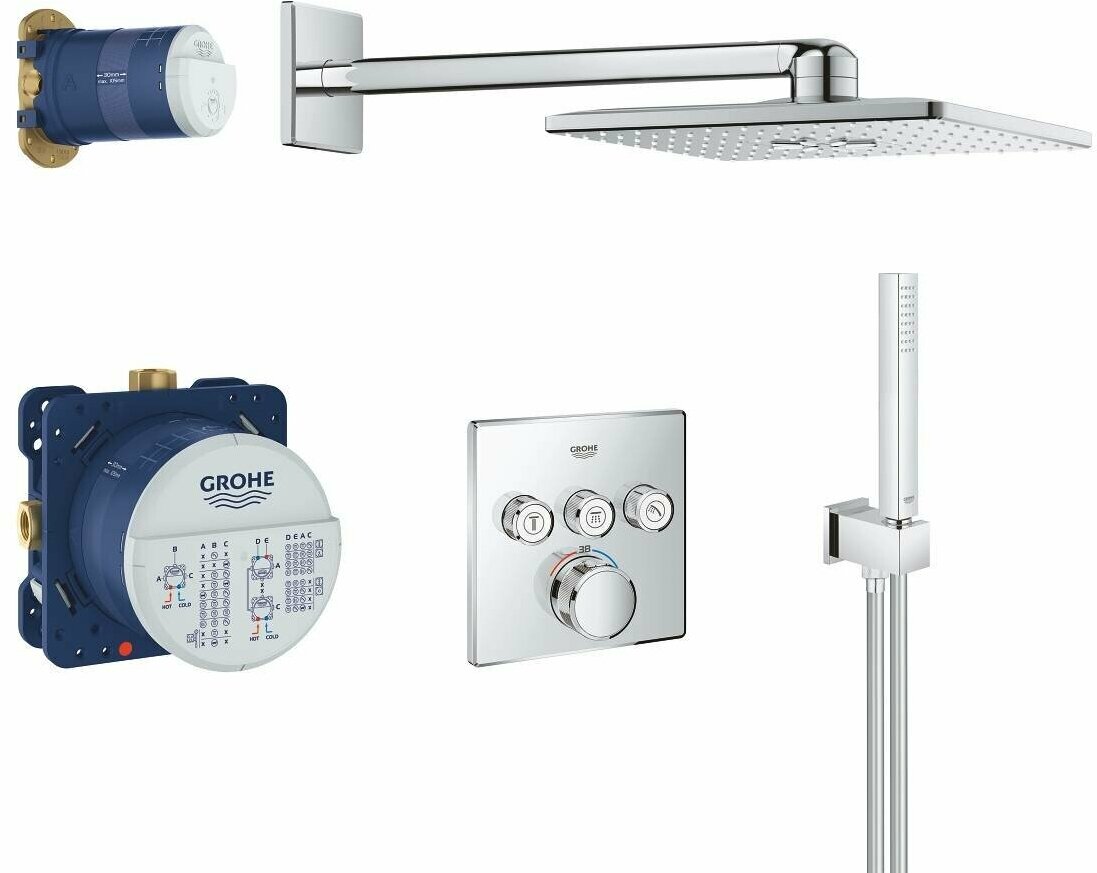 Душевой комплект Grohe Rainshower SmartActive 34706000