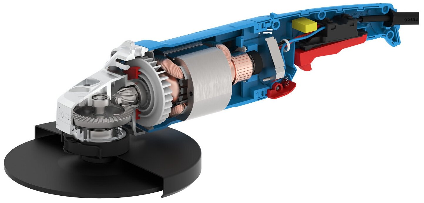 Угловая шлифмашина Зубр УШМ-П230-2200 П - фото №6