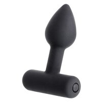 Erotist Анальная мини-вибровтулка Vibrating Anal Plug Shaft, D: 2.3 см, L: 6.9 см, черная