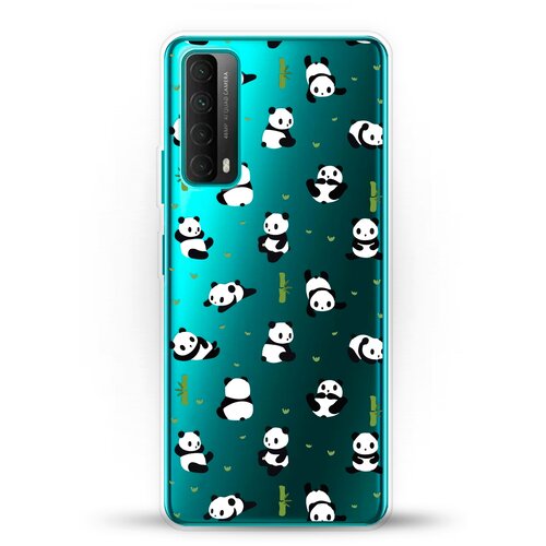 фото Силиконовый чехол панды на huawei p smart 2021 andy & paul
