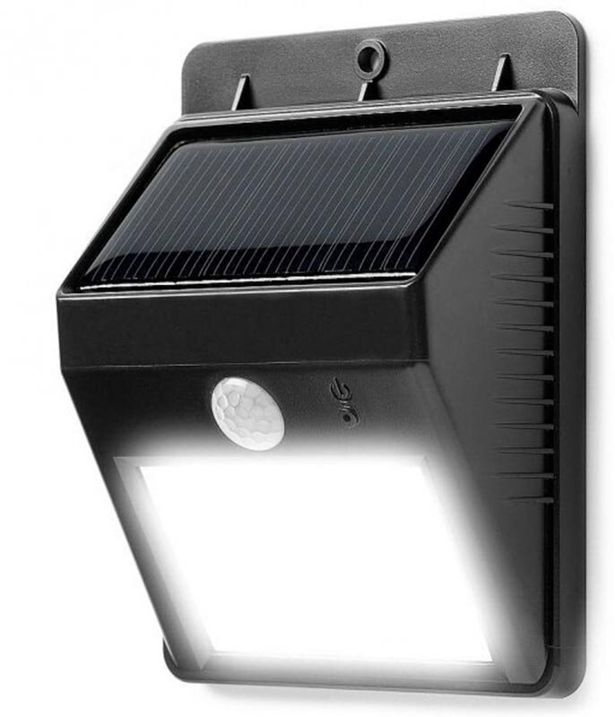 Фонарь LED Ever brite на солнечной батарее с датчиком движения Solar Motion 20 светодиодов (Черный) - фотография № 1
