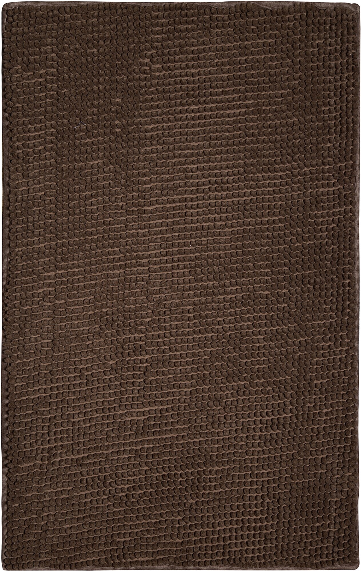 ЕГ Albero Коврик для ванной 50х80 см шенилл коричневый - фотография № 3