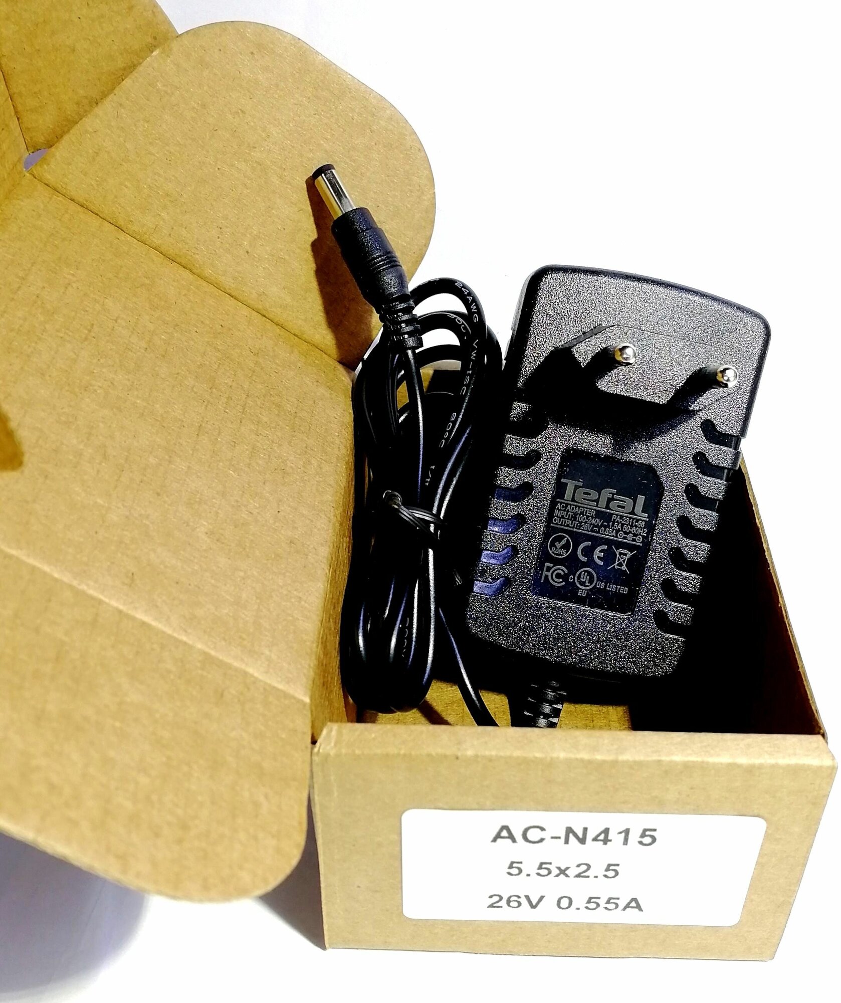 Зарядное устройство для пылесоса REDMOND RV-UR362, UR363, UR374 26v 0.55a - фотография № 1