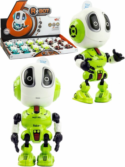 Робот Смартбот , реагирует на прикосновение, световые и звуковые эффекты, цвета зелёный