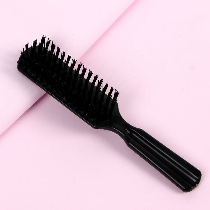 Queen fair Расчёска массажная, 3,2 × 19,4 см, цвет чёрный