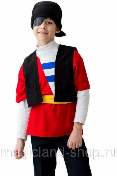Карнавальный костюм Пират детский, арт.979 рост:116-134 см (5-8 лет)