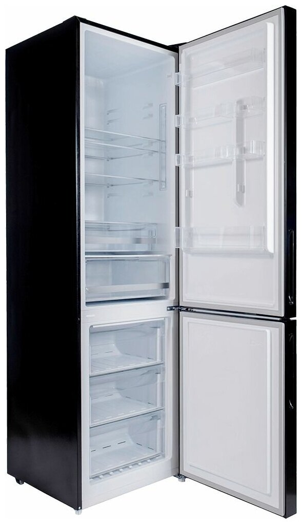 Холодильник HOLBERG HRB 2001NDGB Черный - фотография № 4